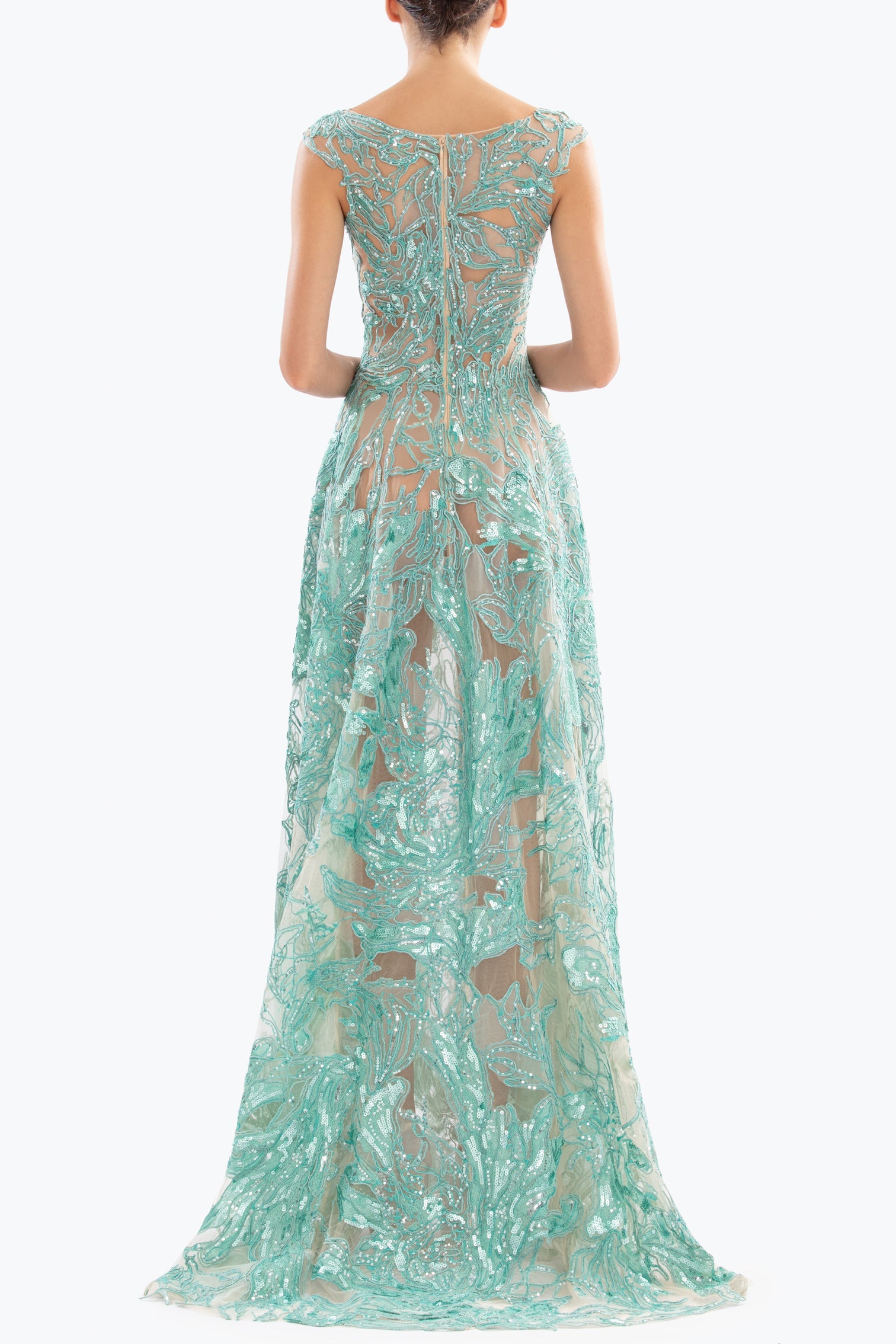 Embroidered long dress