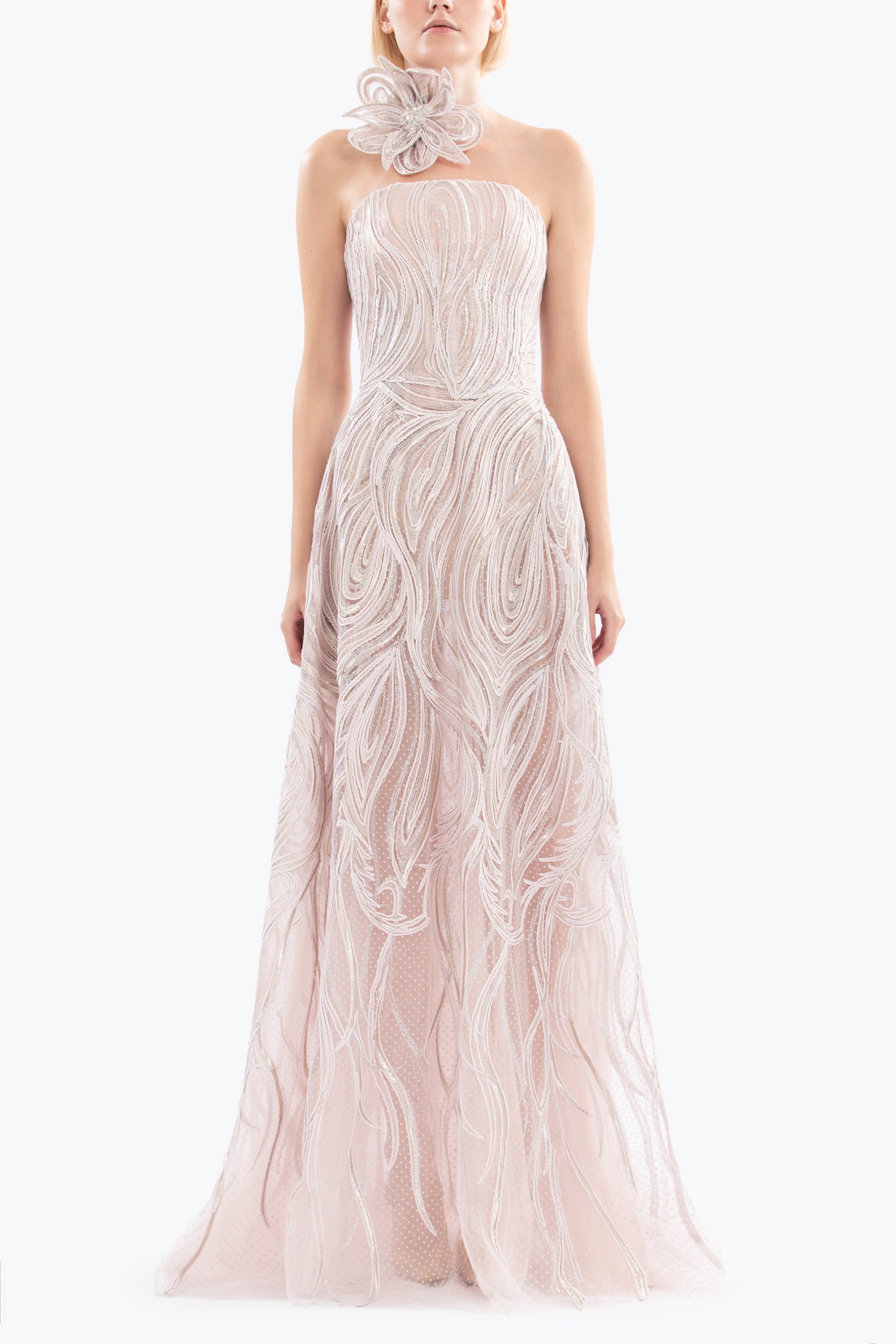 Embellished long dress