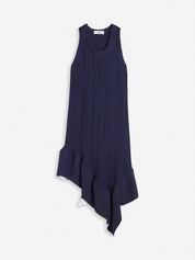 Pleated midi dress