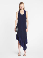 Pleated midi dress