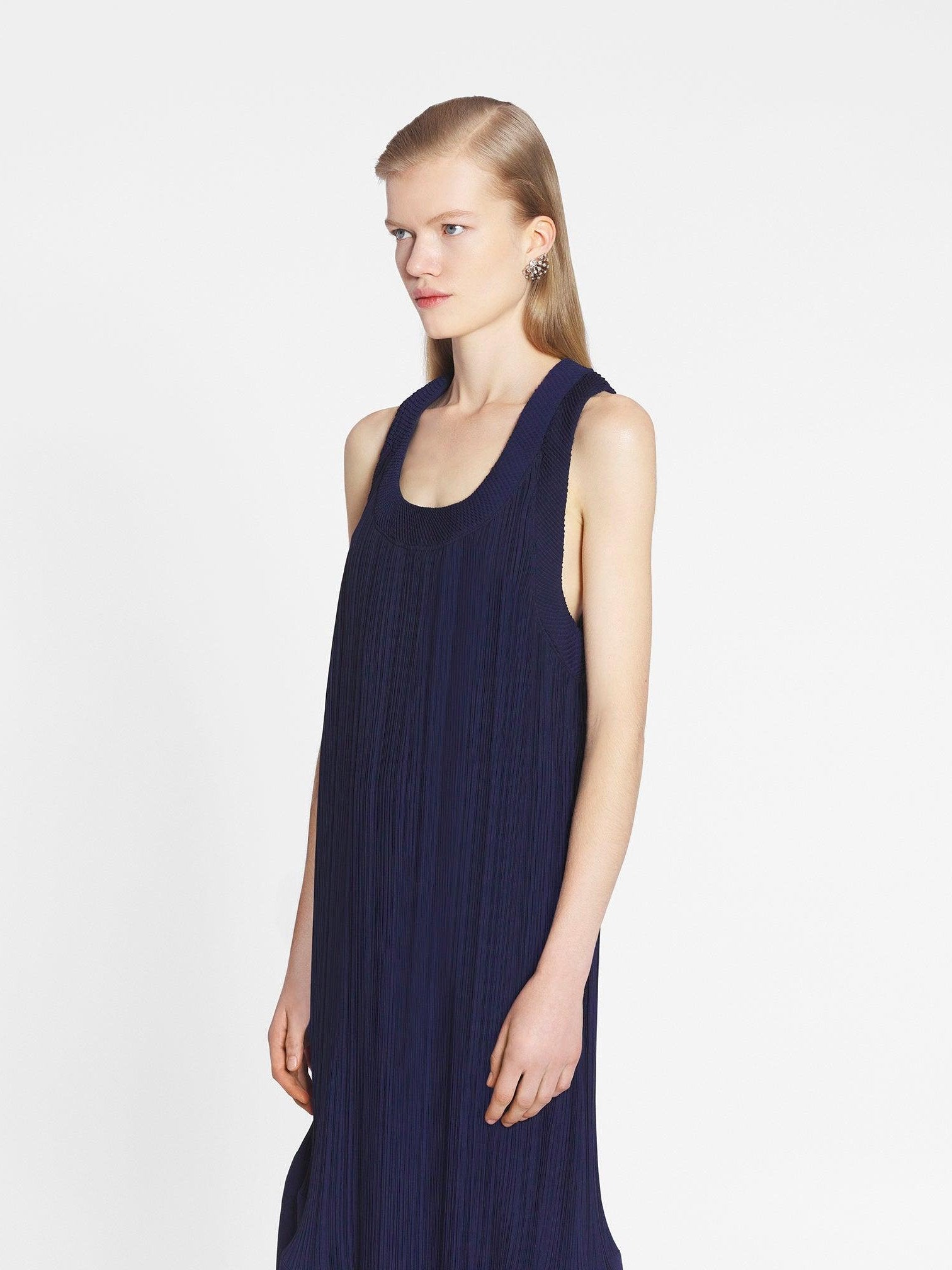 Pleated midi dress