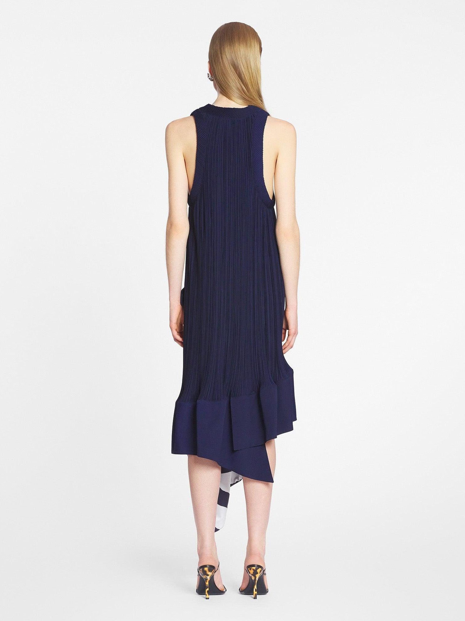 Pleated midi dress