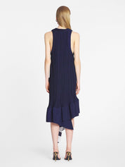 Pleated midi dress