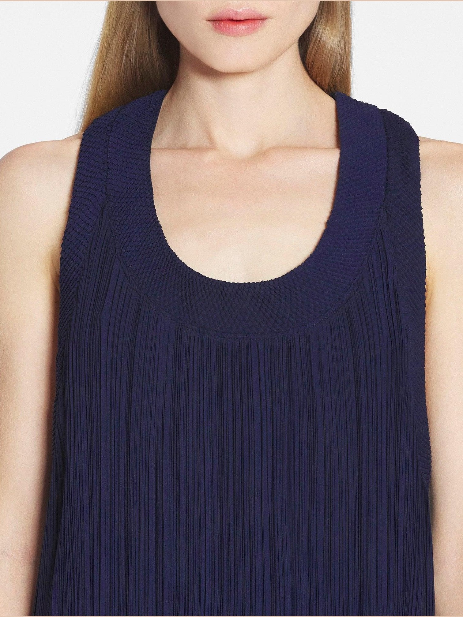 Pleated midi dress