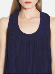 Pleated midi dress