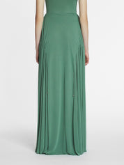 Flared long skirt