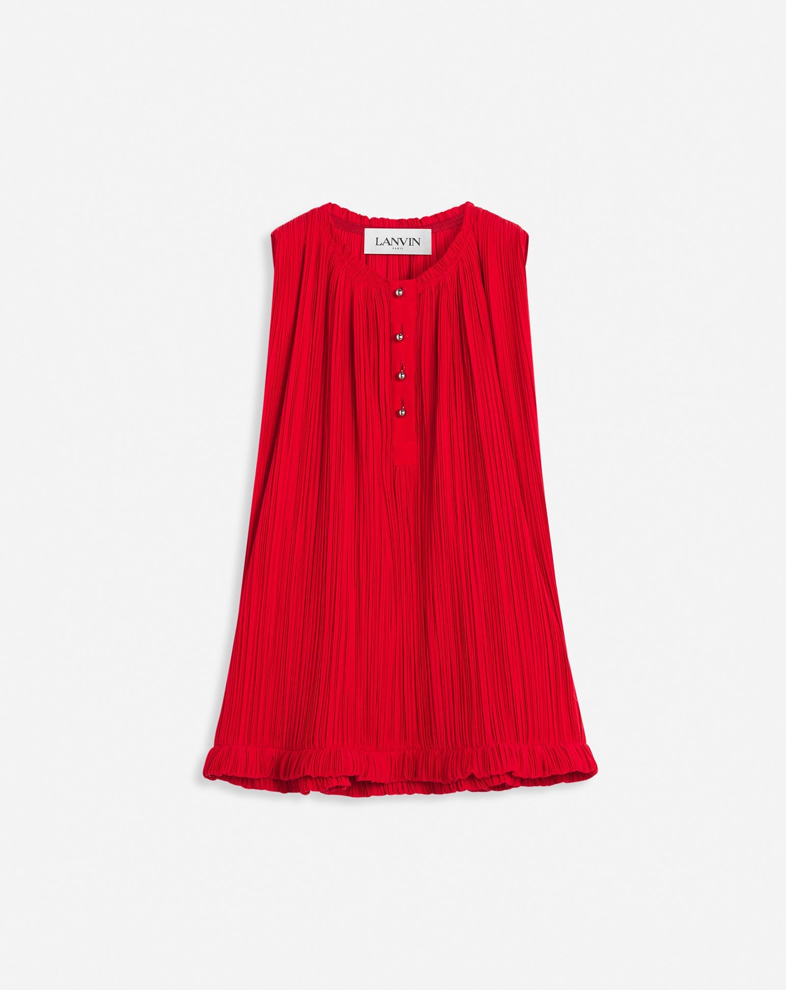 SLEEVLESS PLEATED TOP