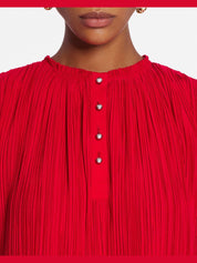 Sleevless pleated top