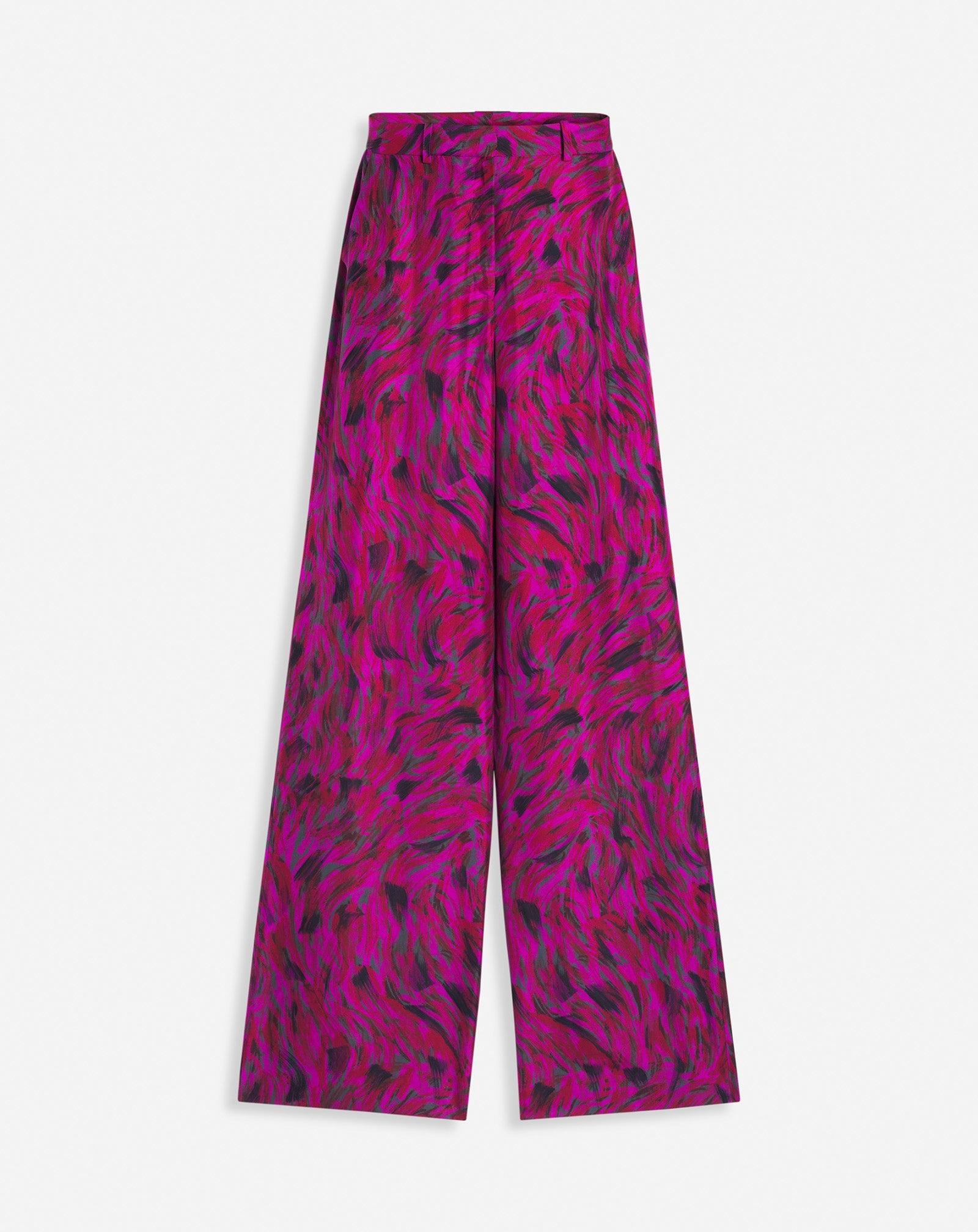 Printed wide leg pants