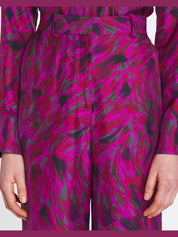 Printed wide leg pants