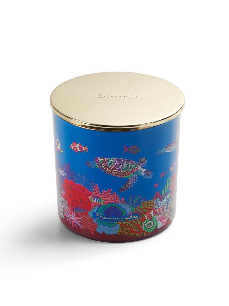 Candle in blue jar 400gr samuda red sea breeze