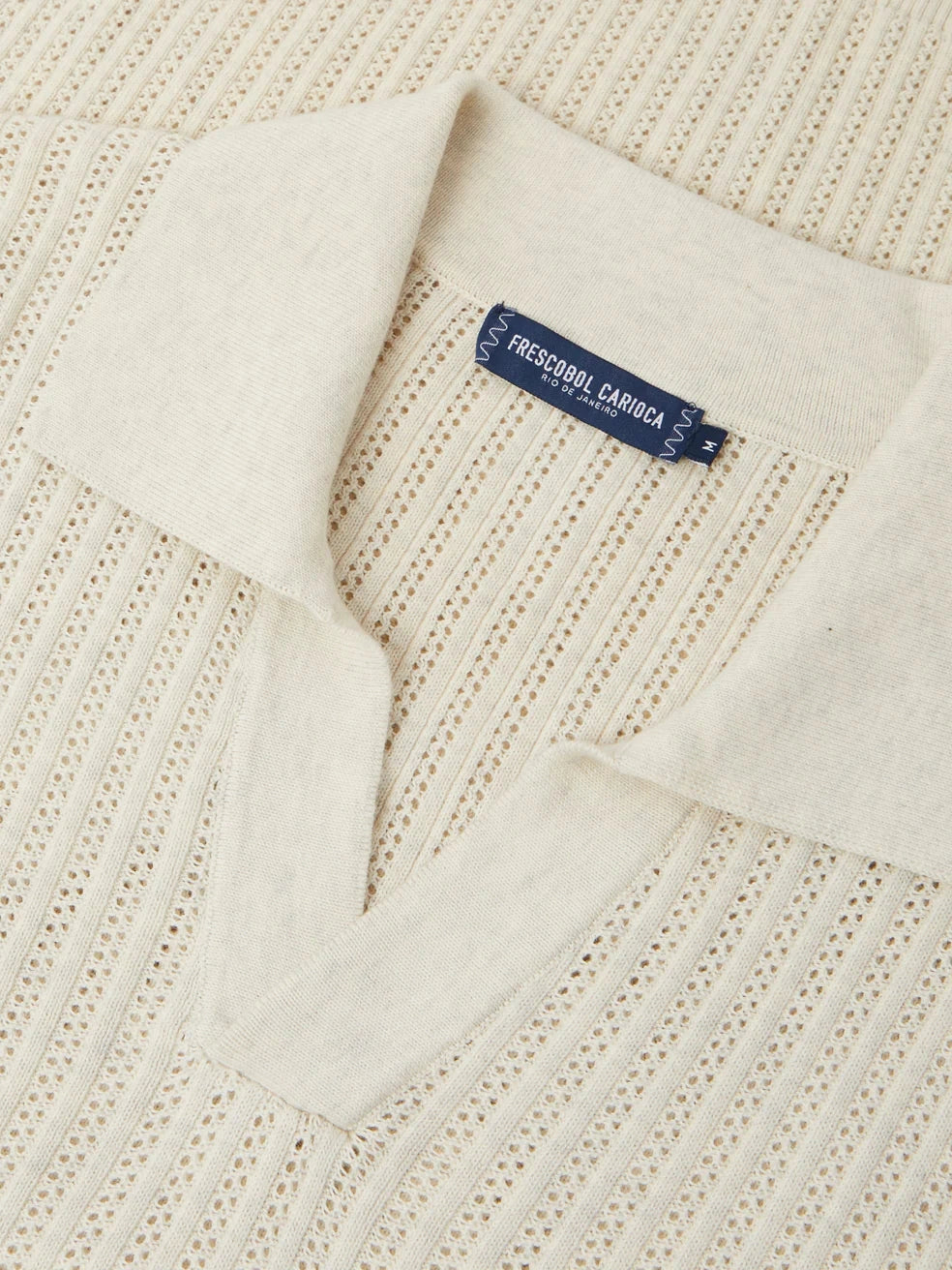 Rino rc chain stitch knitted polo