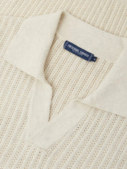 Rino rc chain stitch knitted polo