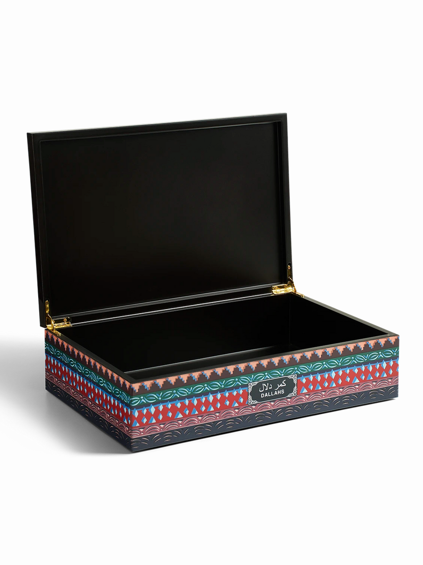 Dallahs aubergine boxes (35*23*9)