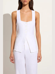 Maya vest white