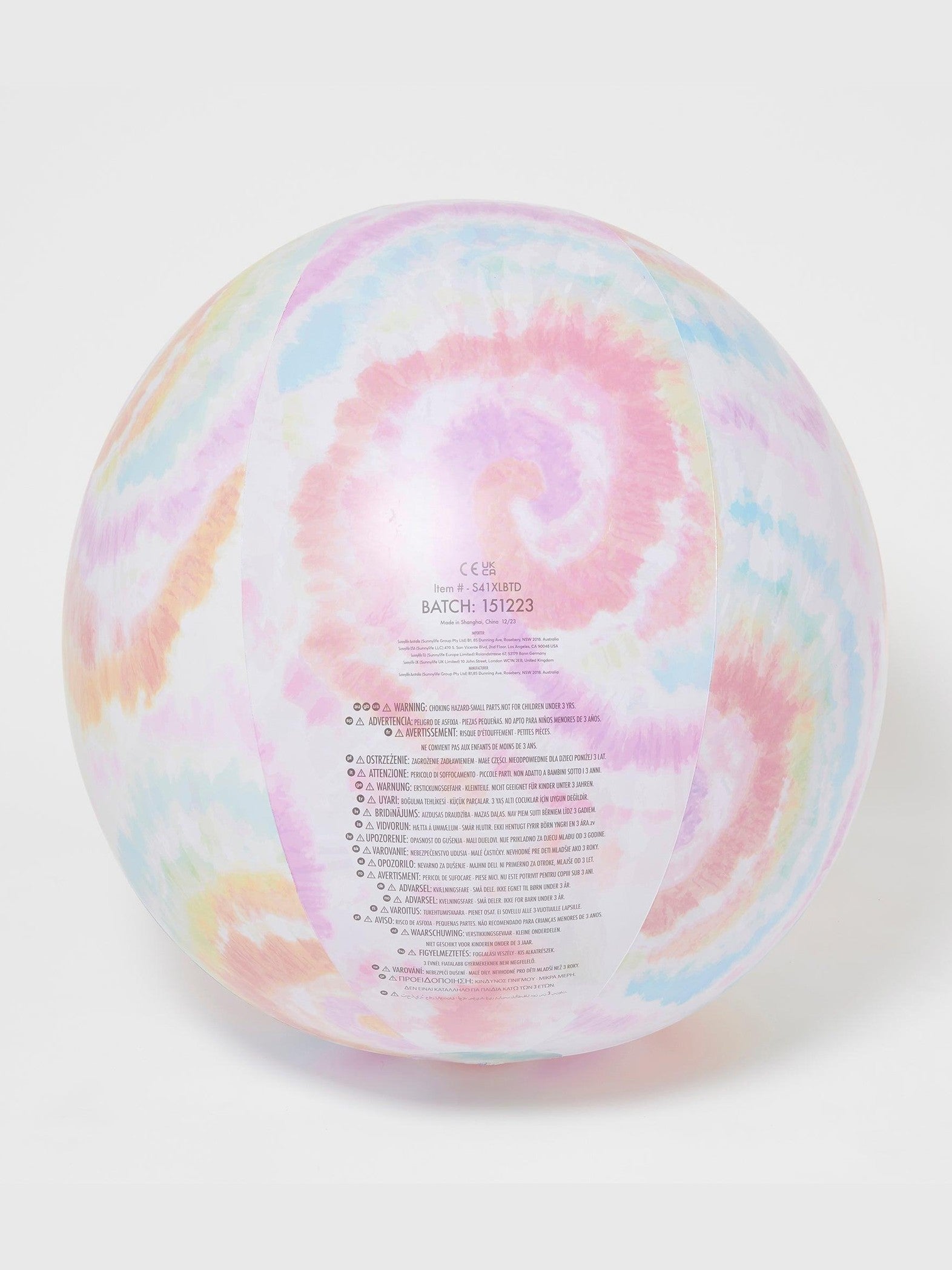 Giant inflatable beach ball