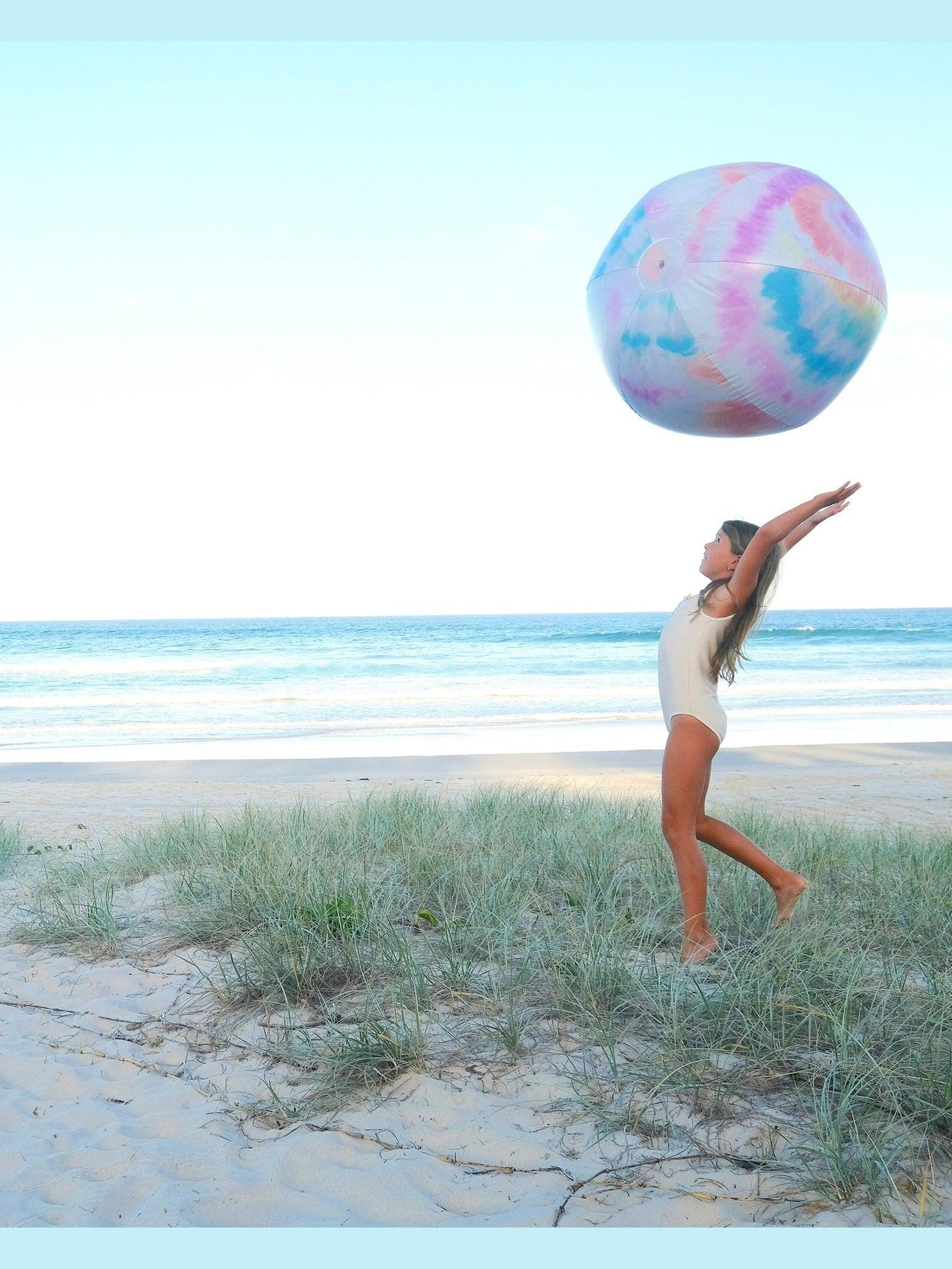Giant inflatable beach ball