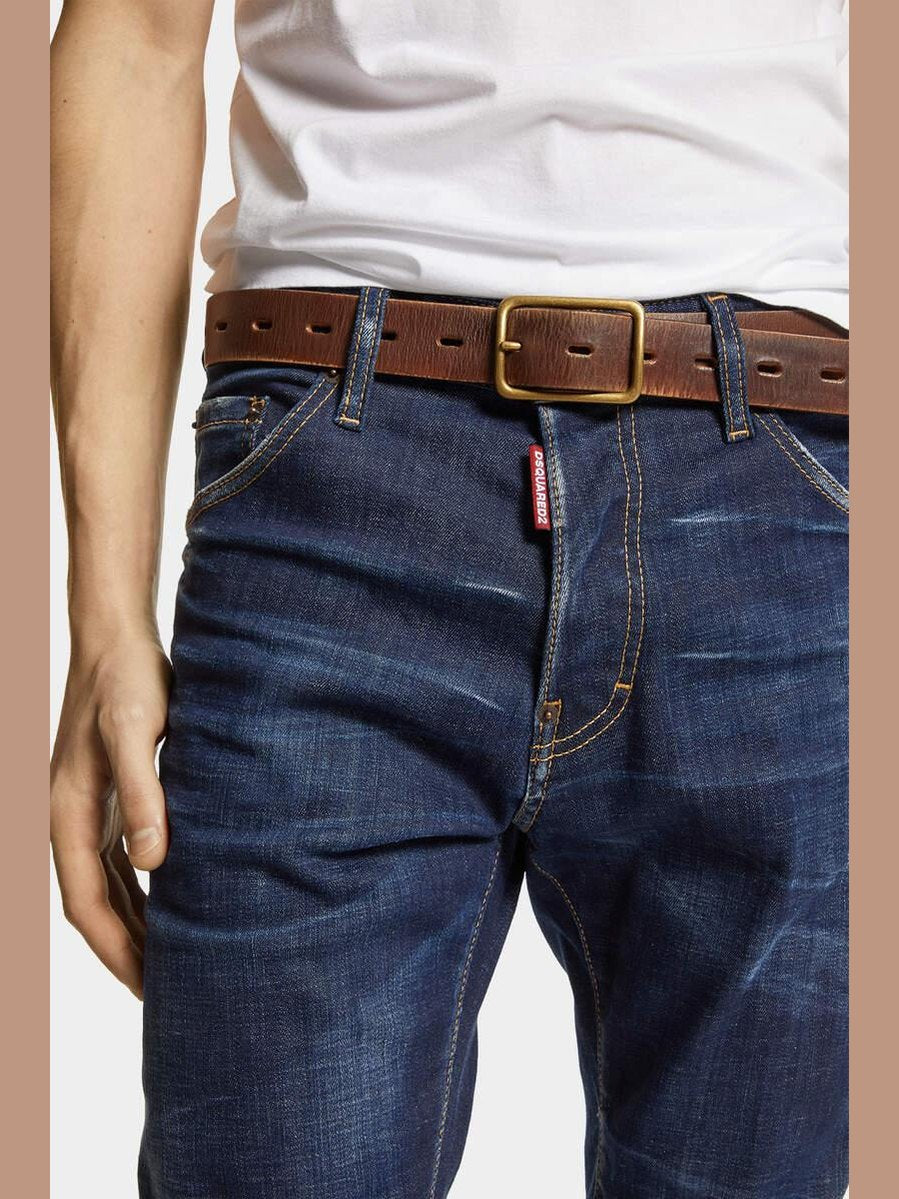 Dark clean wash cool guy jeans
