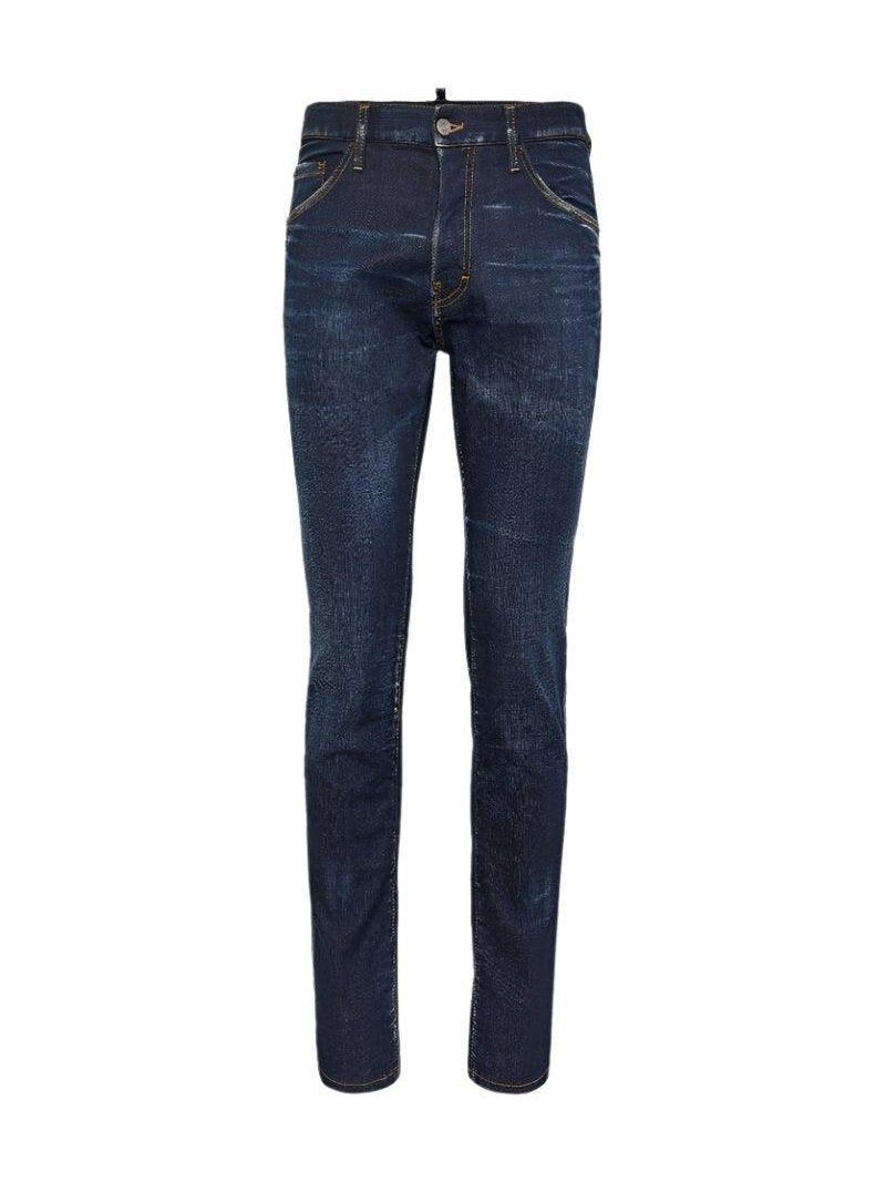 Dark clean wash cool guy jeans