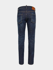 Dark clean wash cool guy jeans
