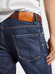 Dark clean wash cool guy jeans