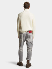 Shades of grey wash bro jeans