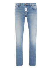 Denim trousers super straight cut premium