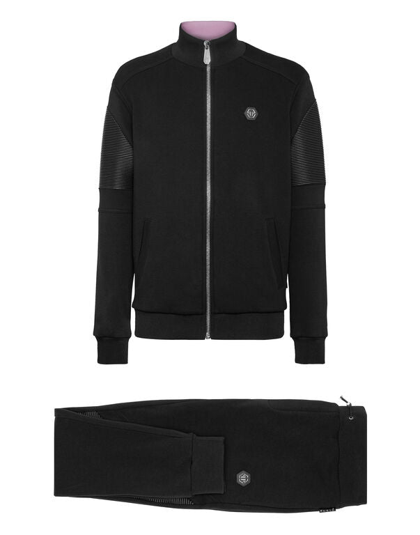 JOGGING TRACKSUIT: TOP/TROUSERS CONSTRUCTED