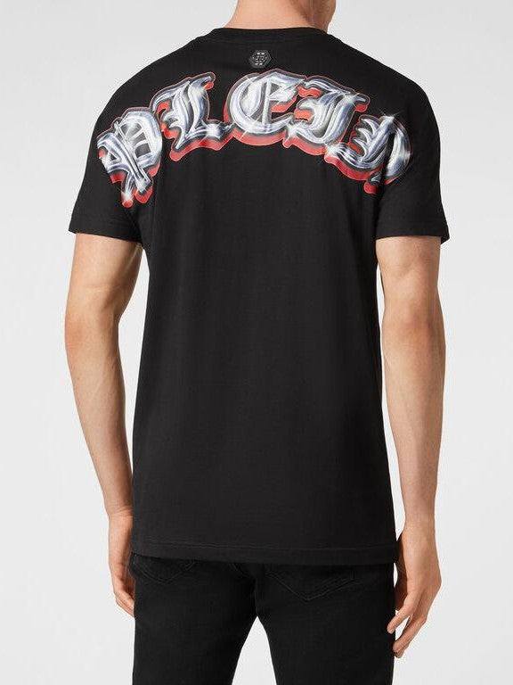 T-shirt round neck ss gothic plein