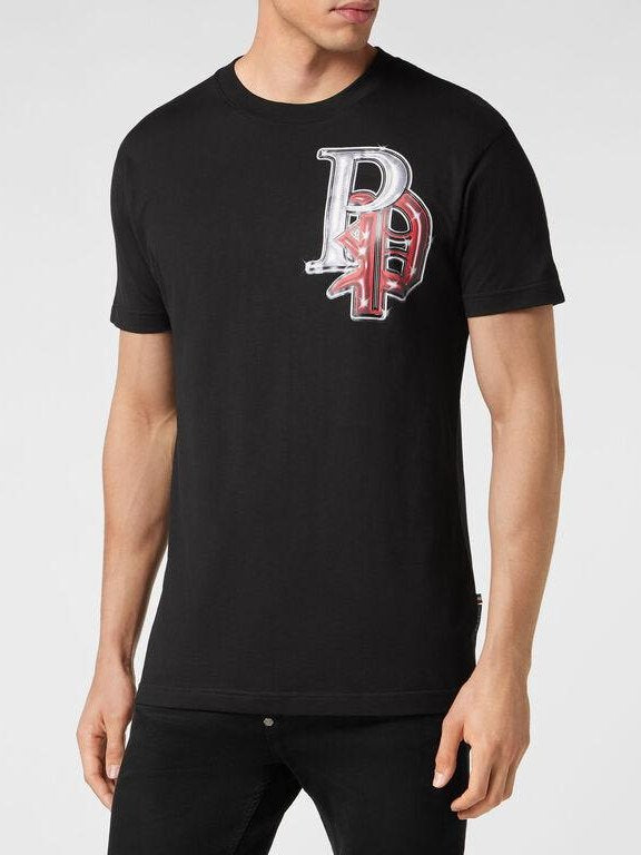 T-shirt round neck ss gothic plein
