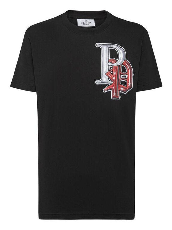 T-shirt round neck ss gothic plein