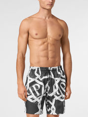 Long swim boxer chains
