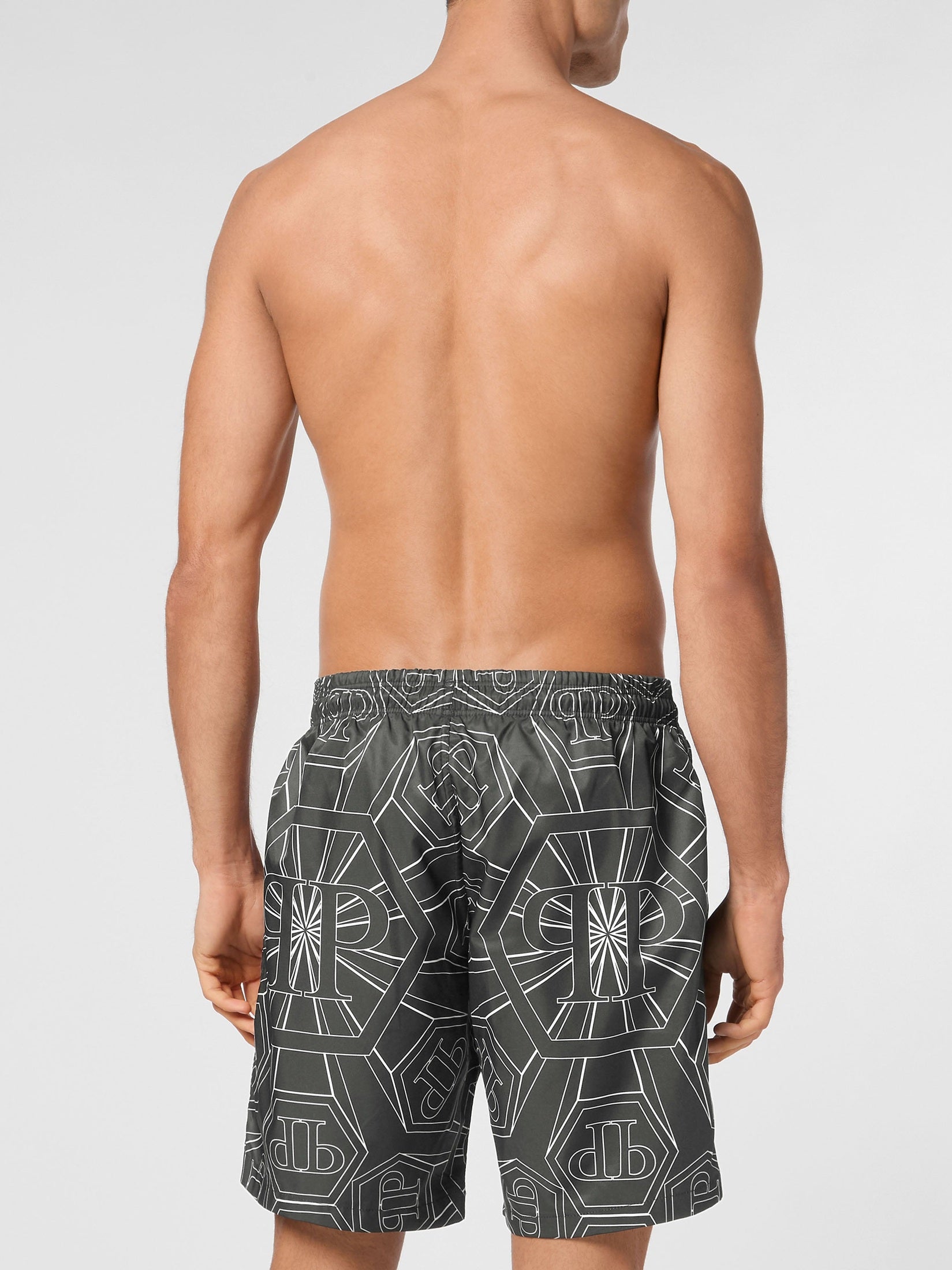 Short swim boxer monogram
