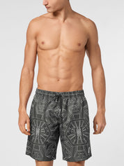 Short swim boxer monogram