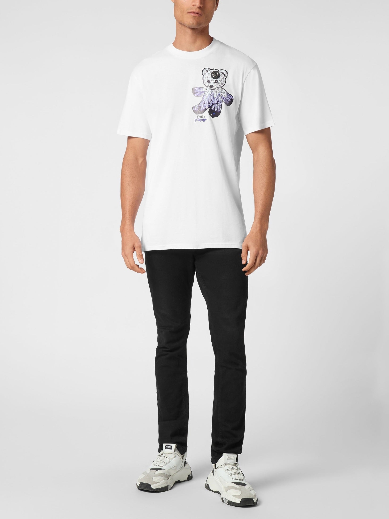 Jersey t-shirt round neck ss teddy bear