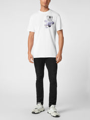 Jersey t-shirt round neck ss teddy bear