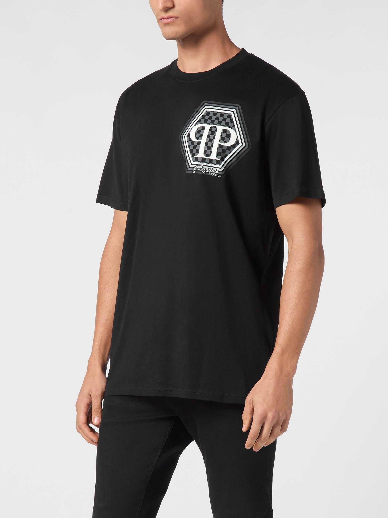 Jersey t-shirt round neck ss hexagon