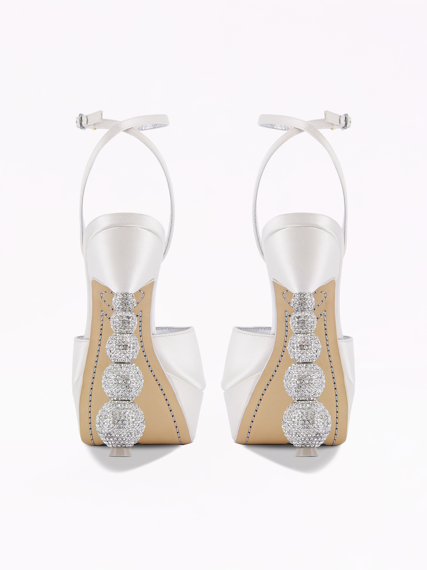 Natalia crystal platform sandal