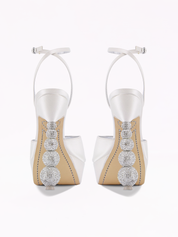 Natalia crystal platform sandal