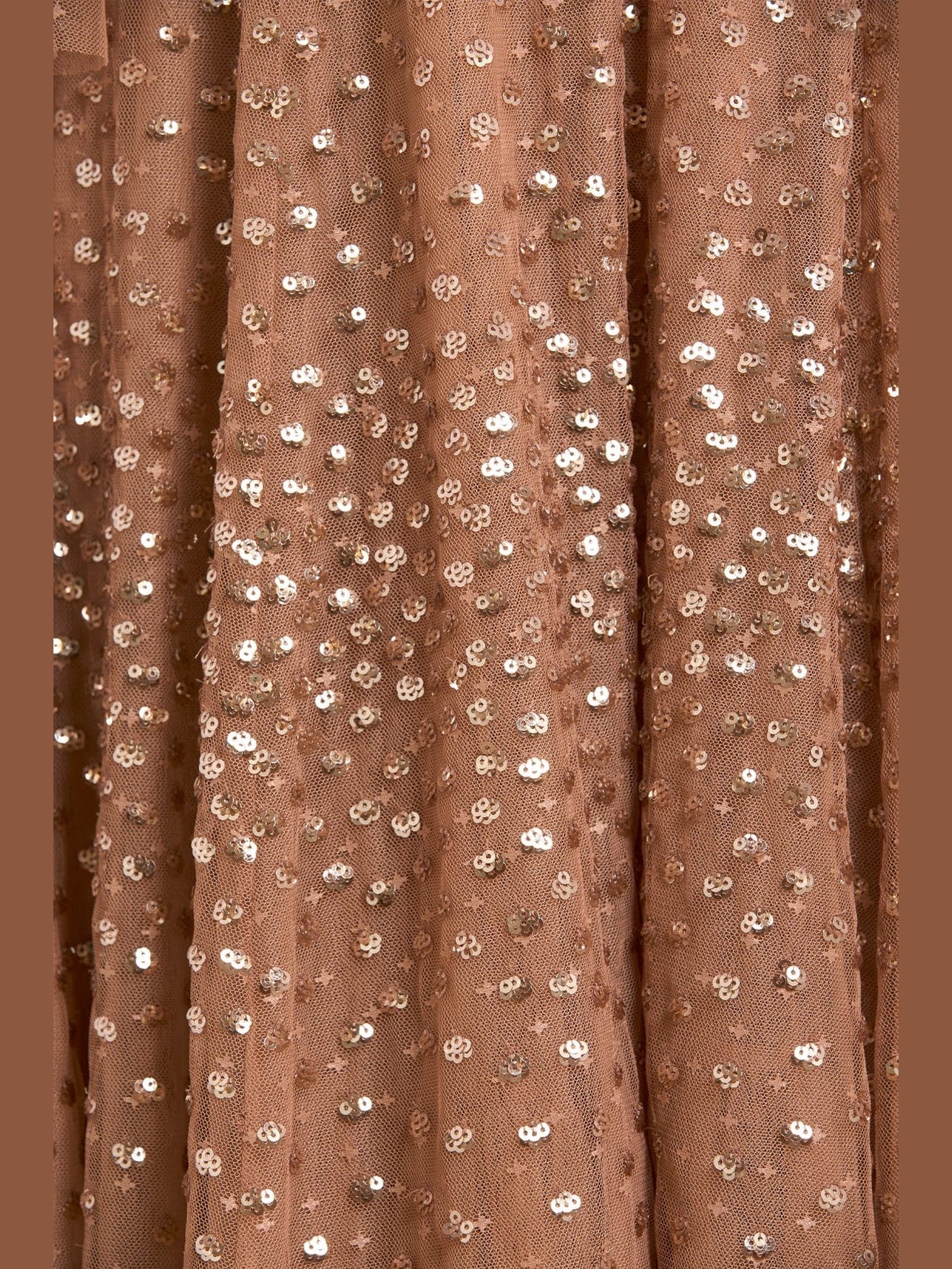 Scatter dot round neck ankle gown