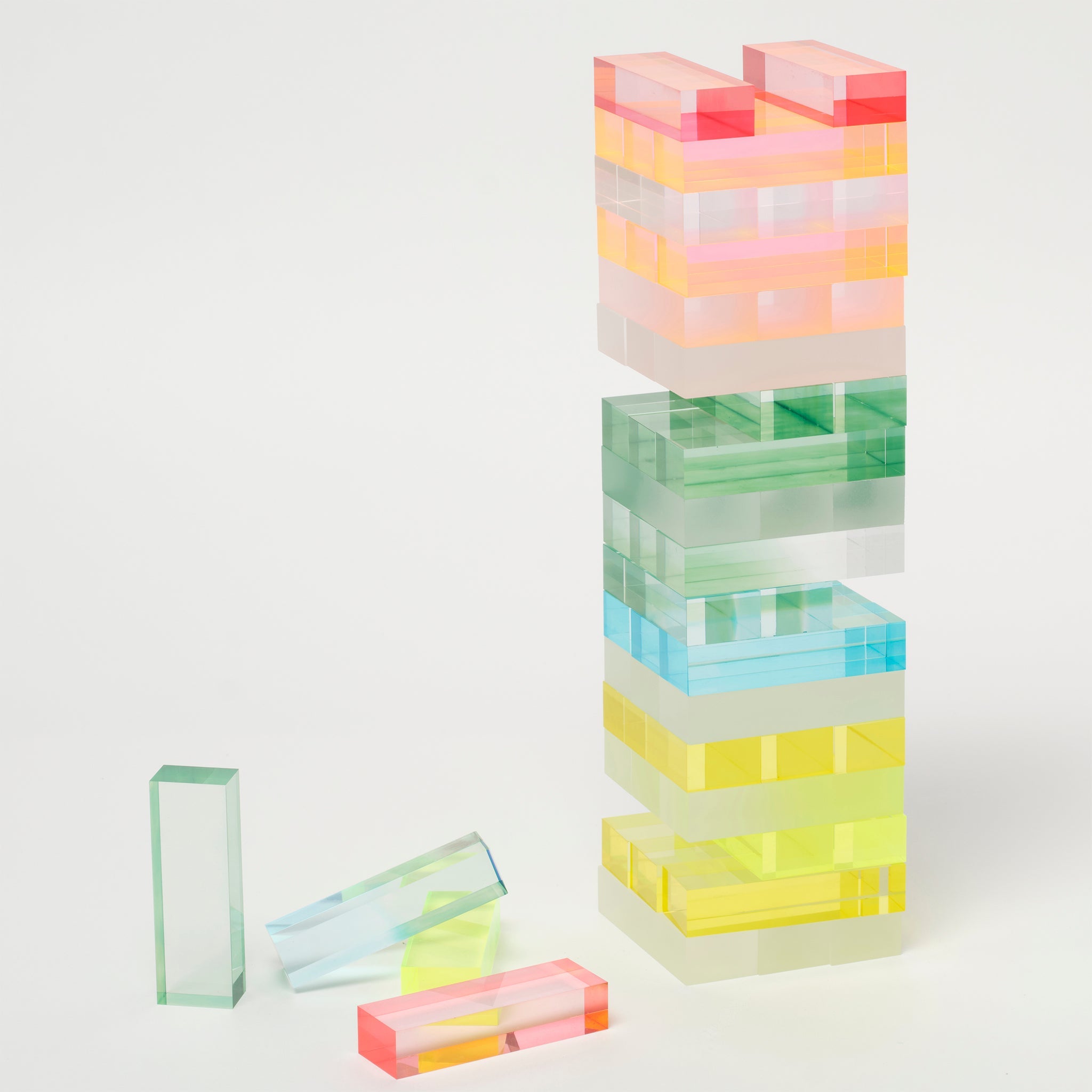 Lucite Jumbling Tower