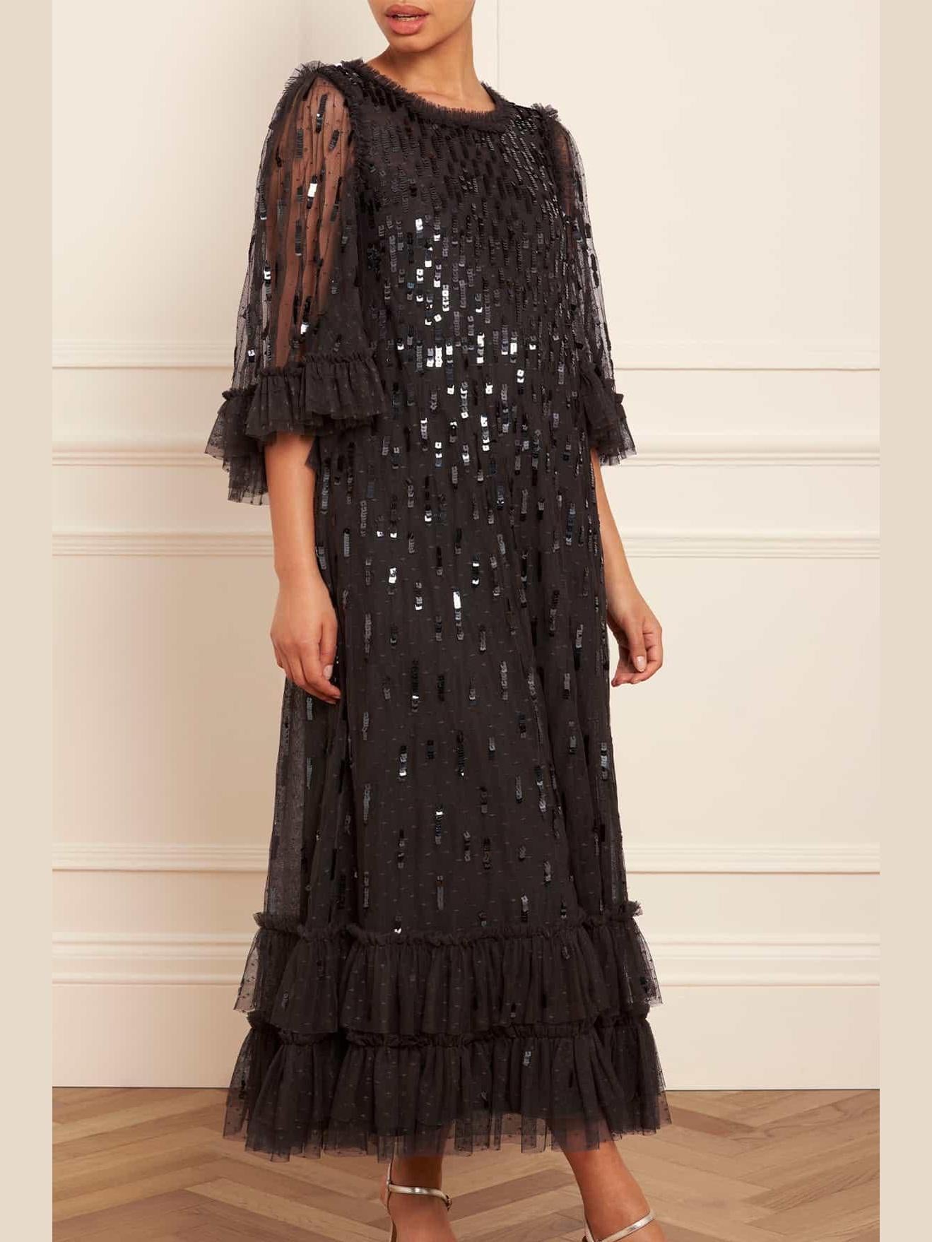 Sequin dash ballerina dress