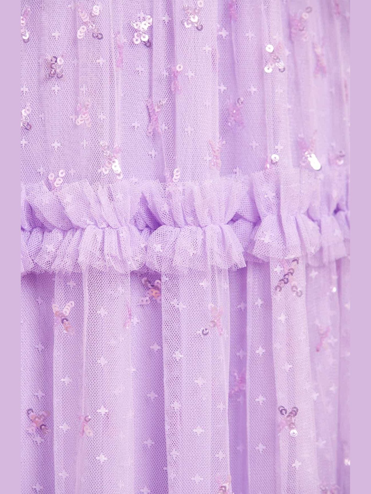 Sequin kisses ankle gown