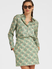 Boy shirt silk twill fans
