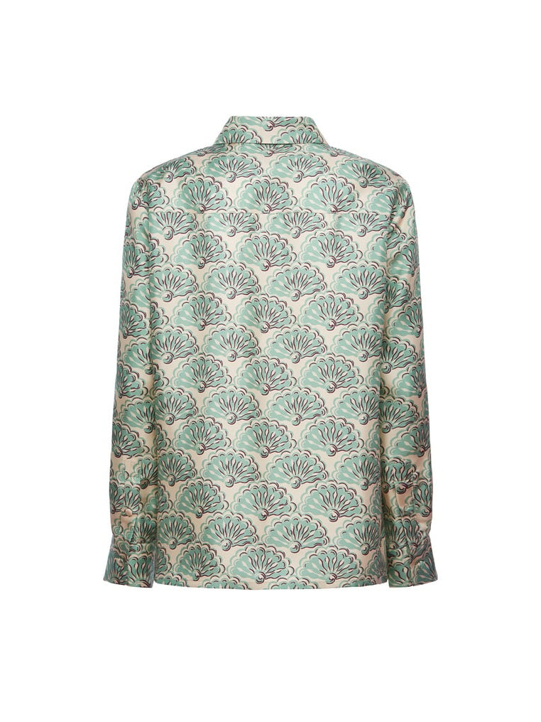 Boy shirt silk twill fans