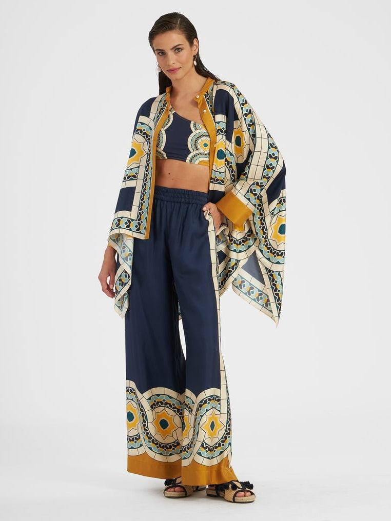 Foulard shirt (placée) silk twill pla mudejar plac
