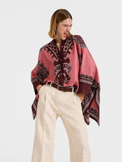 Foulard shirt oltrarno placée pink in silk twill