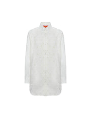 Lacey Better Than Your Boyfriend's Shirt Solid Ivory in Sangallo