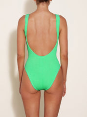 Square neck swim lime