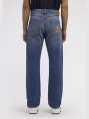 Medium-dark wash jeans